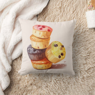 Fall of the Muffin Tower Cushion
