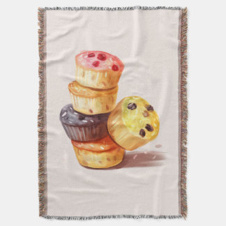 Fall of the Muffin Tower Throw Blanket
