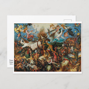 Fall of the Rebel Angels   Pieter Bruegel, Elder   Postcard