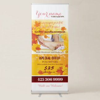 Fall Offer for beauty salon Retractable Banner