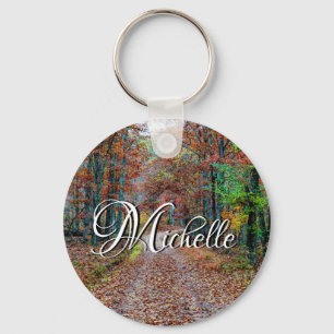 Fall On The Dirt Road New Custom Keychain