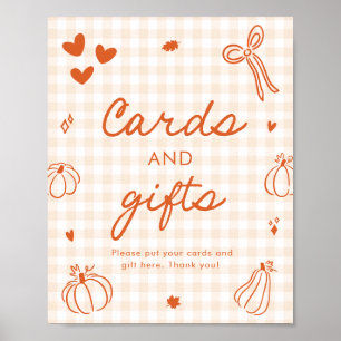 Fall Orange A Little Pumpkin Cards and Gifts Poster