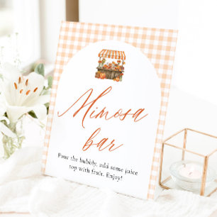 Fall Orange Fresh Off The Market Mimosa Bar Sign