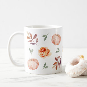 Fall Orange Pumpkin Mug, 11 oz Coffee Mug