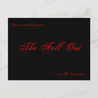 Fall Out invitations