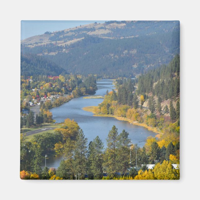 Fall Over Clearwater River Idaho   Magnet (Front)