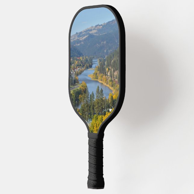 Fall Over Clearwater River Idaho     Pickleball Paddle (Left)