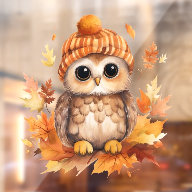 Fall Owl Window Cling (Sheet 2)