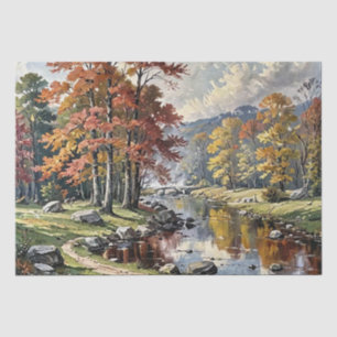 Fall Painting Print Tissue Paper