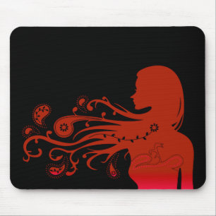 fall paisley mouse mat