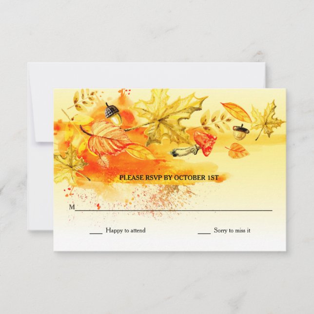 Fall Palette RSVP Cards (Front)