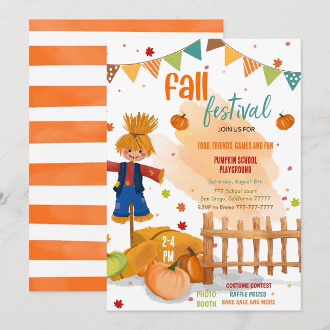 Fall Party Invitation (Front/Back)