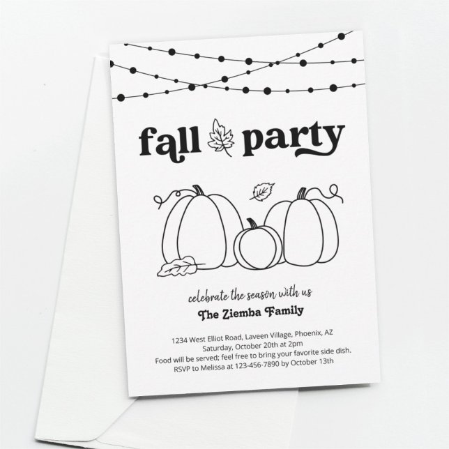 Fall Party Invitation (Creator Uploaded)