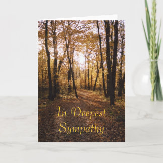 Fall path1,Sympathy Card
