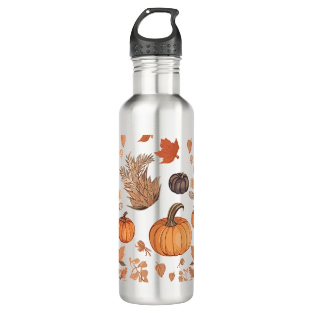Fall pattern design 710 ml water bottle (Front)