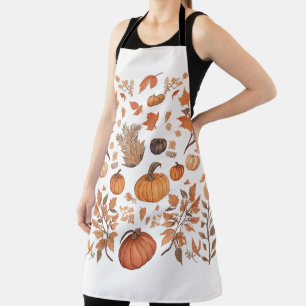 Fall pattern design apron