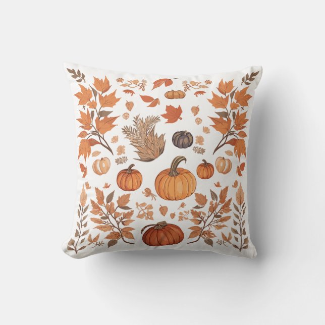 Fall pattern design  cushion (Front)