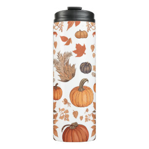 Fall pattern design thermal tumbler