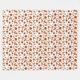 Fall Pattern  Fleece Blanket