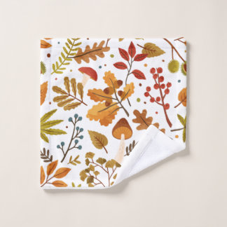 Fall pattern wash cloth