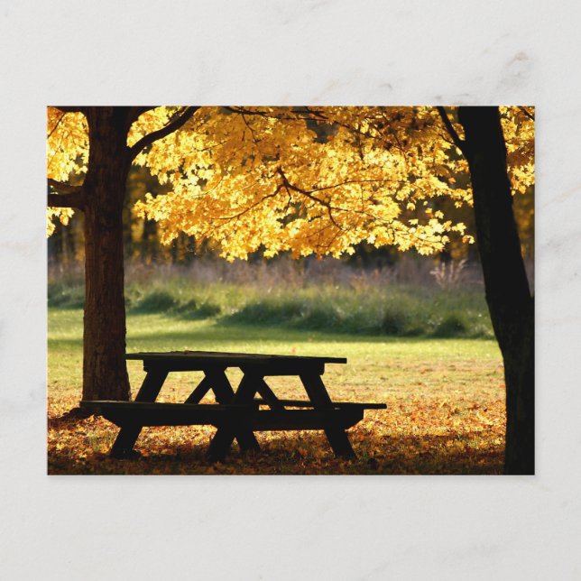 Fall picnic postcard (Front)