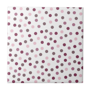 Fall Pink Dots Tile