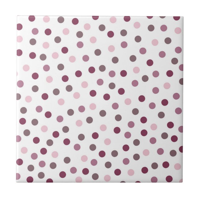 Fall Pink Dots Tile (Front)