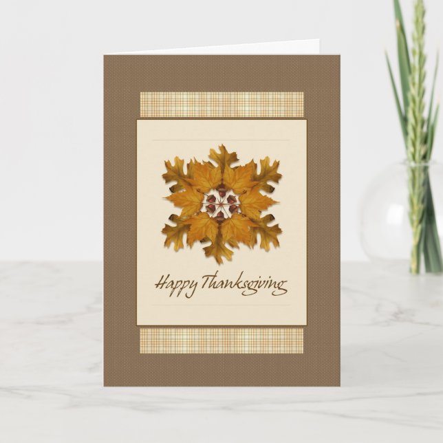 Fall Pinwheel Thanksgiving Card (Front)