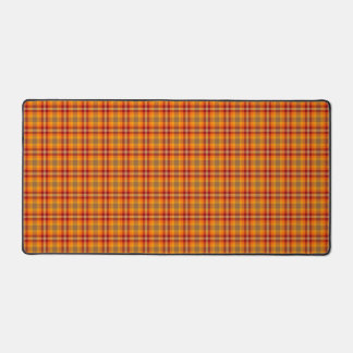 Fall Plaid Autumn Tartan Design Desk Mat