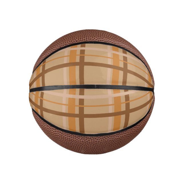 Fall Plaid Mini Basketball (Front)