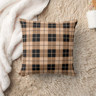 Fall Plaid Pattern Cushion