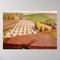 Fall Ploughing, 1931 by Grant Wood