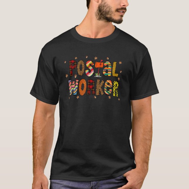 Fall Postal Worker Mail Worker Fall Postal Worker T-Shirt (Front)