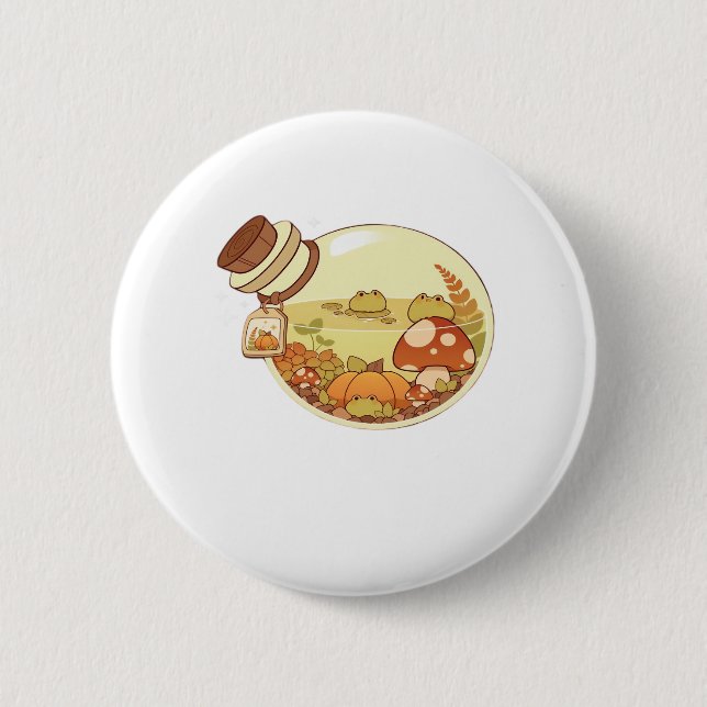 Fall Potion With Froggies Classic 6 Cm Round Badge (Front)
