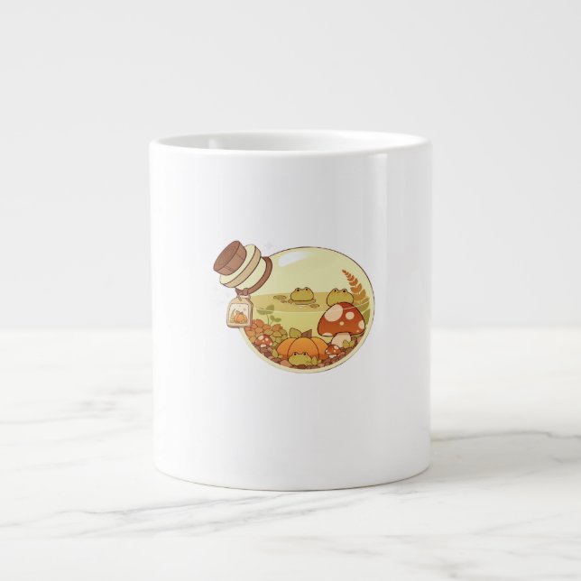 Fall Potion With Froggies Classic Large Coffee Mug (Front)