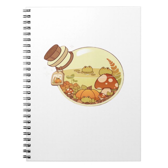 Fall Potion With Froggies Classic Notebook (Front)