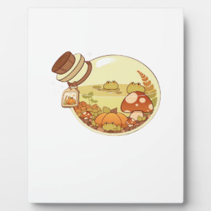 Fall Potion With Froggies Classic Plaque