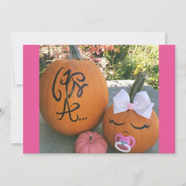 Fall Pregnancy Announcement (Front)