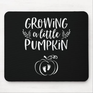 Fall Pregnancy Announcement For Women Halloween By Mouse Mat