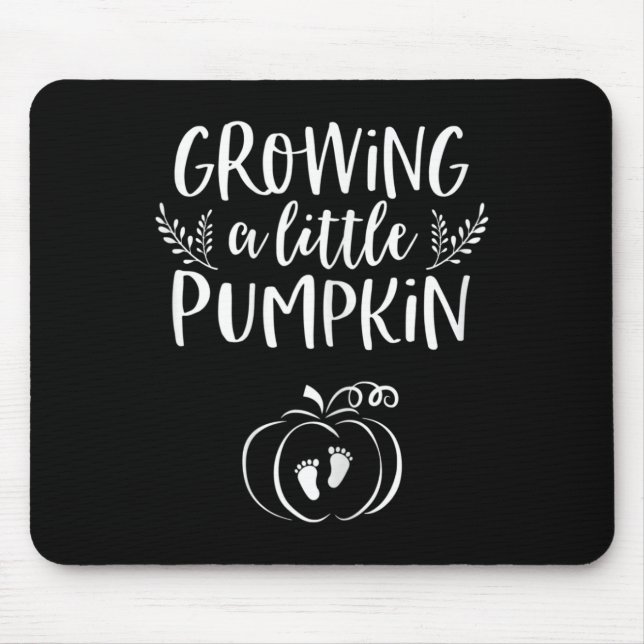 Fall Pregnancy Announcement For Women Halloween By Mouse Mat (Front)