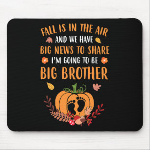 Fall Pregnancy Announcement To Be Brother Autumn B Mouse Mat