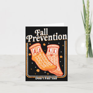 Fall Prevention Don't Fall Y'all Physical Therapy  Card