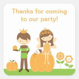 Fall Prince and Fairy Princess Stickers