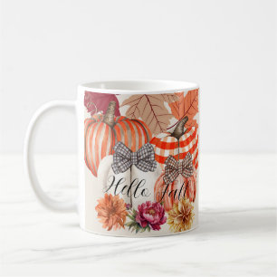 Fall Pumkin Floral  Coffee Mug