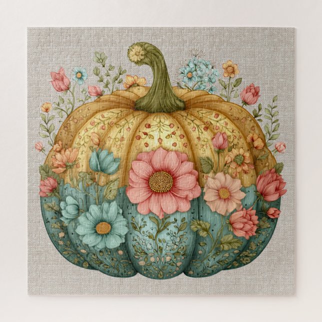 Fall Pumpkin Artwork Puzzle (Vertical)