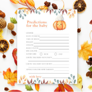 Fall Pumpkin - baby predictions and advice