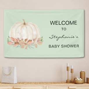 Fall Pumpkin Baby Shower  Banner
