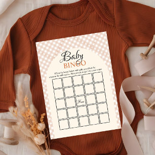 Fall Pumpkin Baby shower bingo Game Card