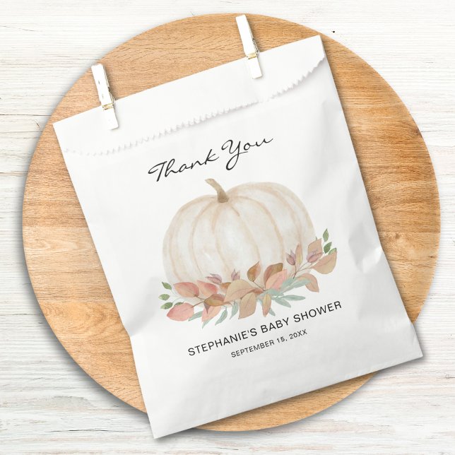 Fall Pumpkin Baby Shower Favour Bags (Creator Uploaded)