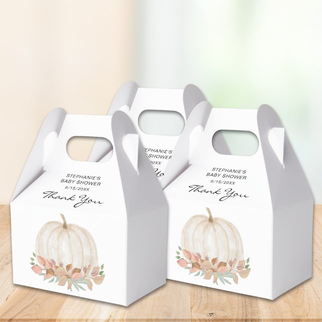Fall Pumpkin Baby Shower Favour Box (Creator Uploaded)
